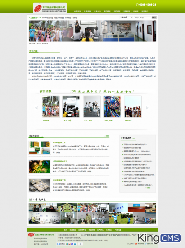 模板分享：绿色环保系，营销型企业网站[图2]