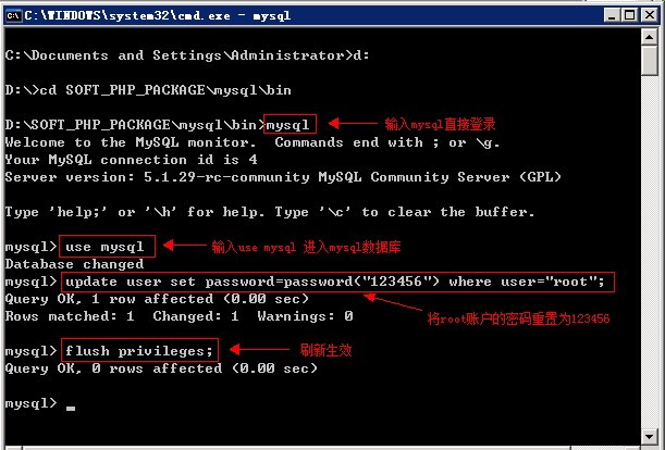 Windows和Linux下重置MySQL的root密码[图2]